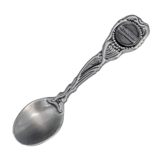 【む63】アラスカ州　記念スプーン Vintage North Dakota Sterling Souvenir Spoon w/ State Seal